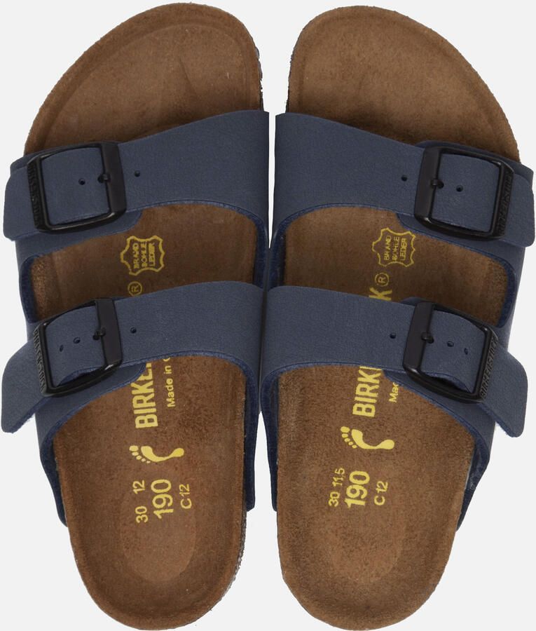 Birkenstock Arizona Kids Slippers Navy Narrow fit | Blauw | Imitatieleer - Foto 4