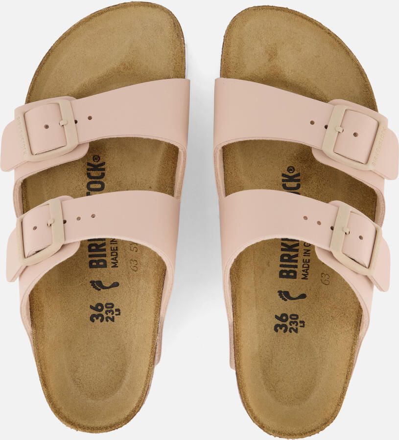 BIRKENSTOCK Arizona Birko-Flor new beige narrow Beige Synthetisch Platte sandalen - Foto 2