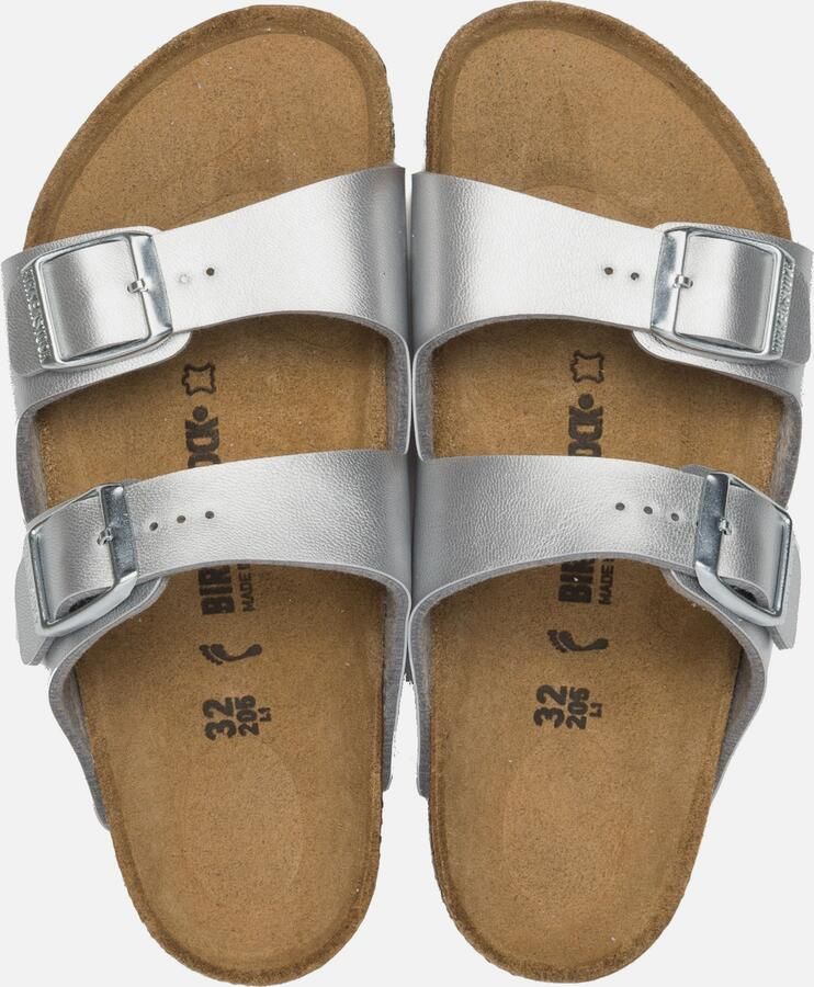Zilveren Birkenstock Slippers Arizona Kids - Foto 3