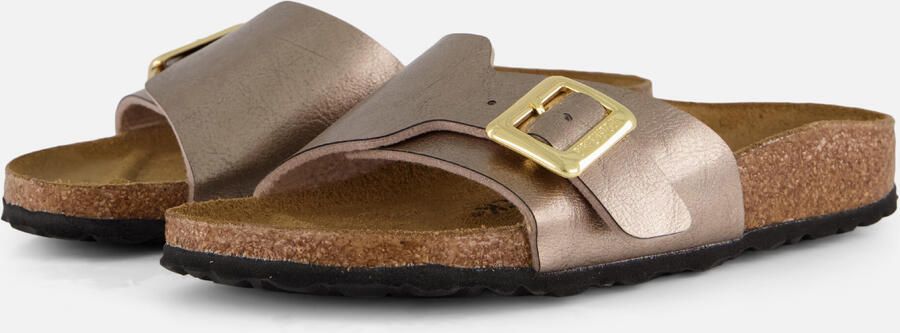 BIRKENSTOCK Slippers Dames Catalina Cushion Buckle Maat: 39 Materiaal: Leatherlook Kleur: Goud - Foto 2