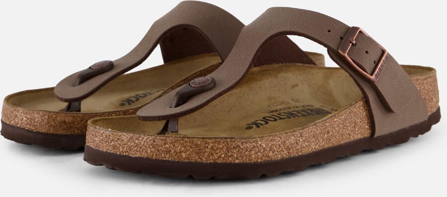 BIRKENSTOCK Teenslippers Gizeh Nubuck Bruin - Foto 7