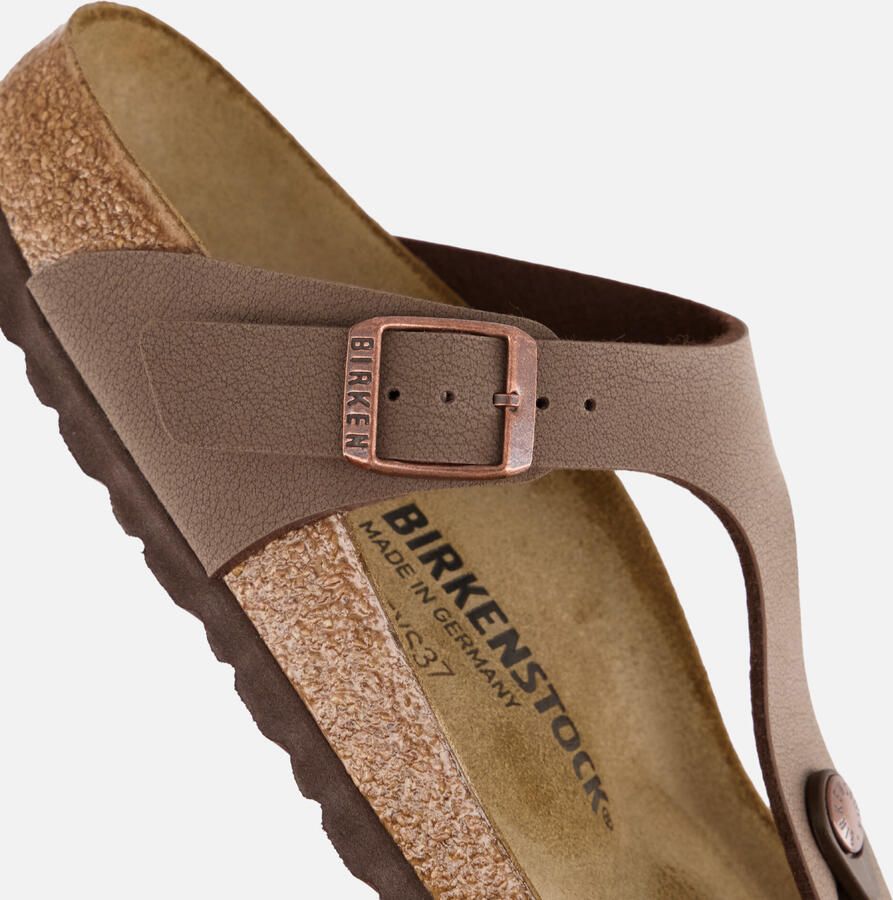 BIRKENSTOCK Teenslippers Gizeh Nubuck Bruin - Foto 3