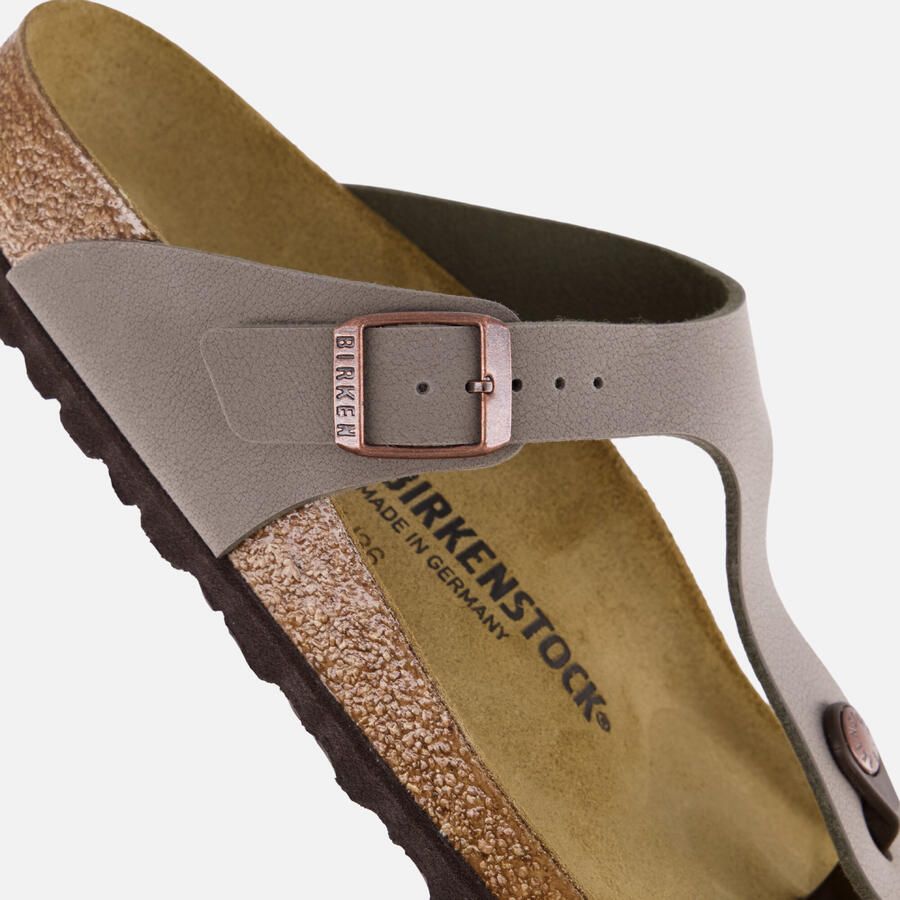 Birkenstock Platte sandalen Gizeh Nobuck Birko-Flor Regular Stone - Foto 2