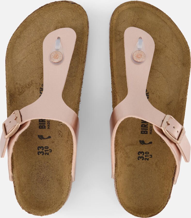 Birkenstock Gizeh Kids Slippers Electric Metallic Copper Regular fit | Goud | Imitatieleer - Foto 4