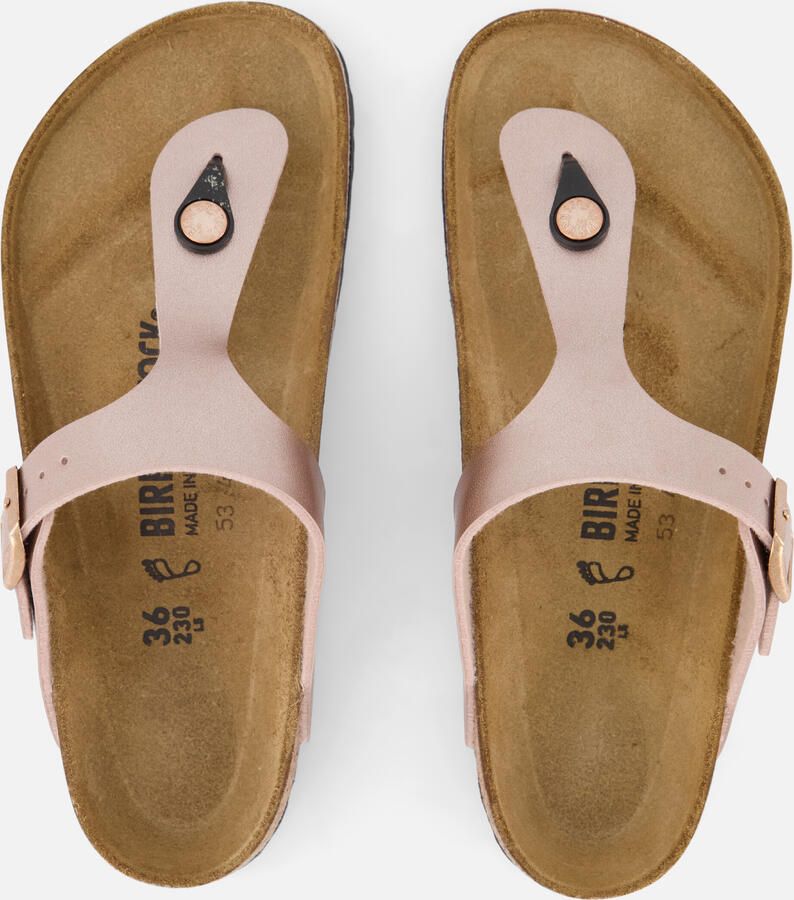 Birkenstock Women's Gizeh BF Metallic Sandalen Regular beige - Foto 4