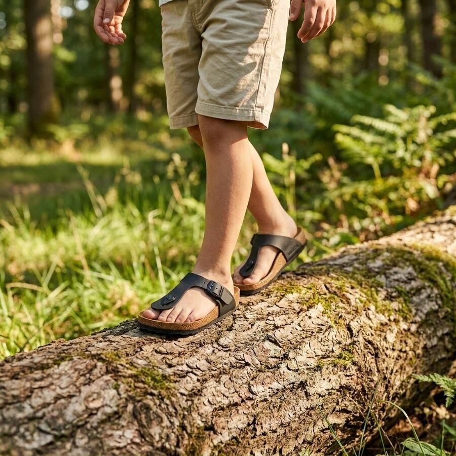 BIRKENSTOCK Teenslippers Gizeh Maat: 35 Materiaal: Leatherlook Kleur: Zwart - Foto 9