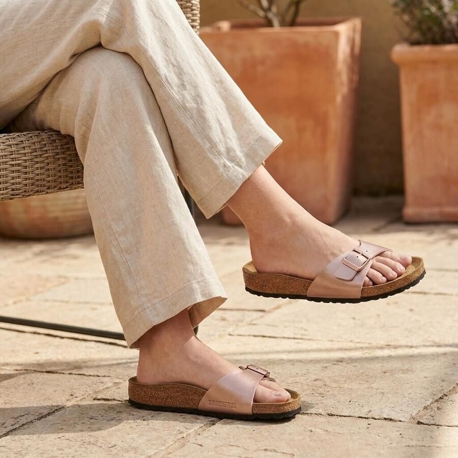 BIRKENSTOCK Slippers Dames Madrid Maat: 43 Materiaal: Leer Kleur: Brons - Foto 2