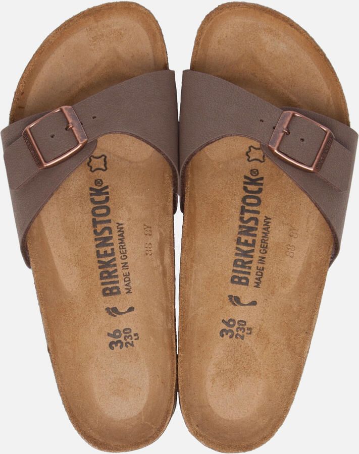 Birkenstock Madrid Dames Slippers Mocha Regular fit | Bruin | Imitatieleer - Foto 9