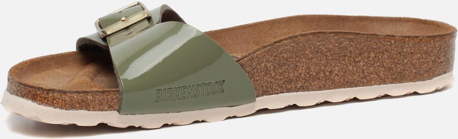 Birkenstock Slippers Madrid Khaki narrow Birko-Flor Lack Patent Grijs - Foto 3