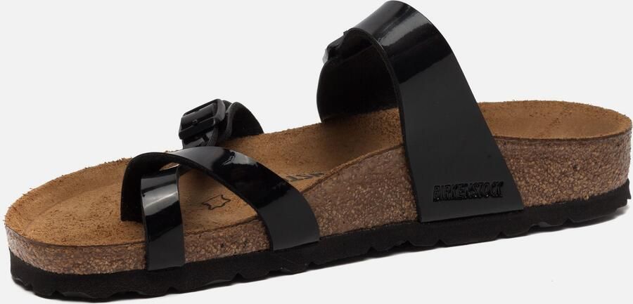 Birkenstock Mayari Dames Slippers Black Patent Narrow fit | Zwart | Imitatieleer - Foto 5