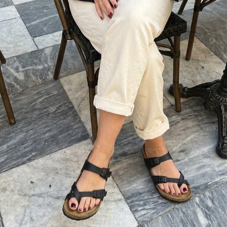 Birkenstock Platte sandalen Mayari Birko-Flor Regular Black