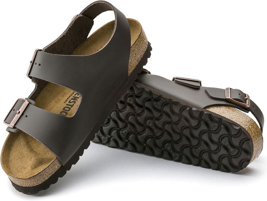 Birkenstock slipper MILANO Dark Brown regular Naturleder Smooth Leather - Foto 3