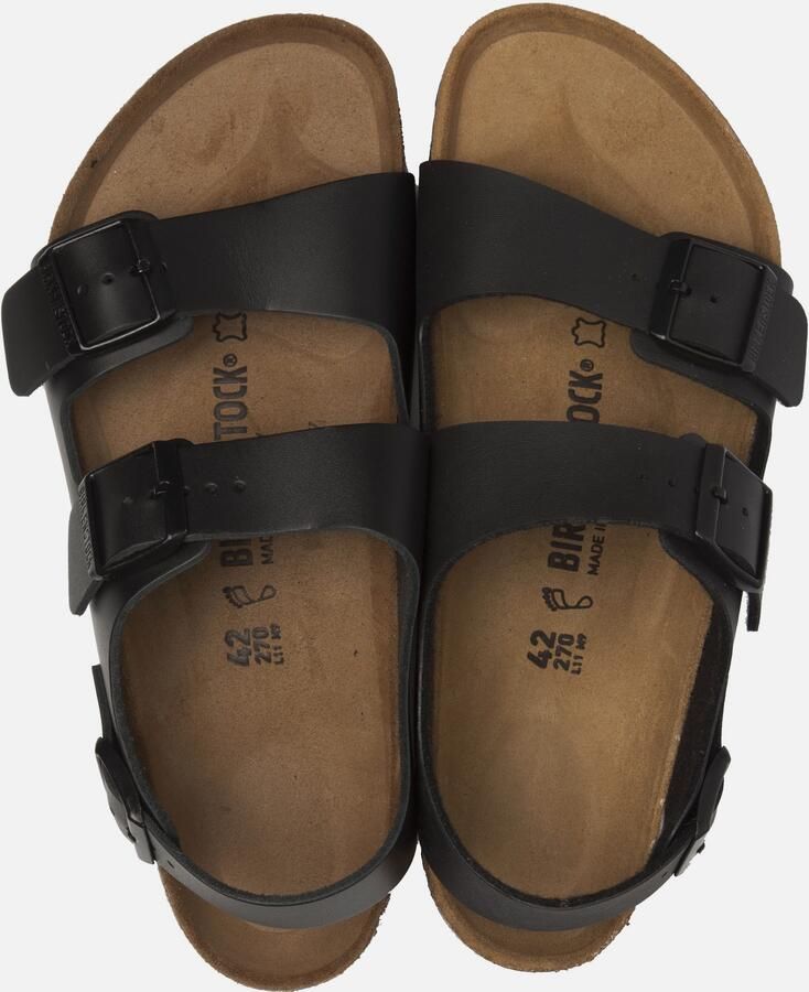 Birkenstock Milano Sandalen Black Regular fit | Zwart | Leer - Foto 3