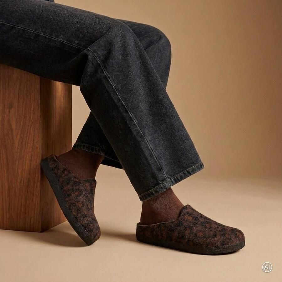 Birkenstock Amsterdam Wrapped Dip Pantoffels Regular bruin