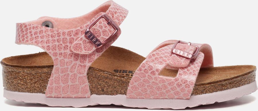 Blundstone Birkenstock Rio Magic Snake sandalen roze - Foto 3