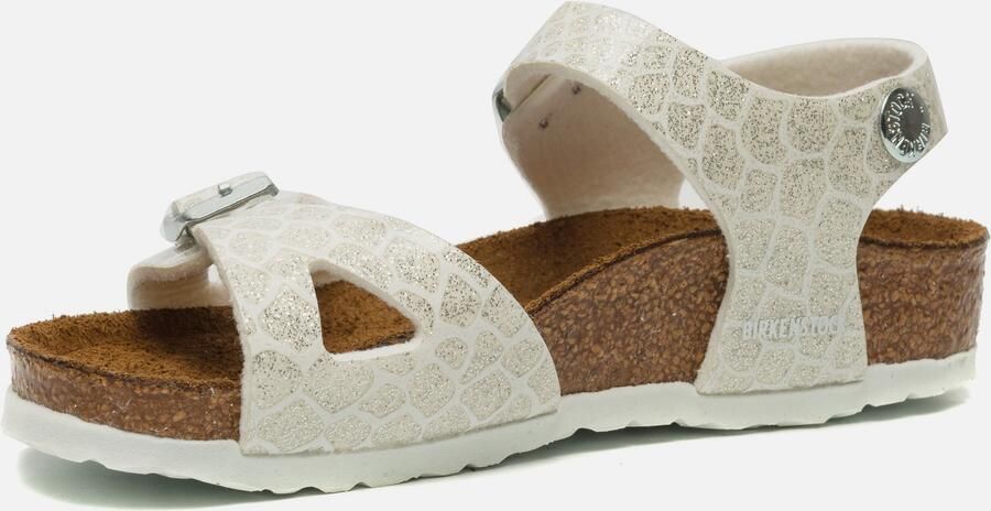 Birkenstock Rio Meisjes Beige Snake White Birko-Flor Magic - Foto 3