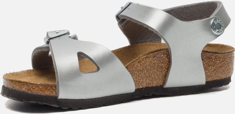 Birkenstock Rio Slippers zilver