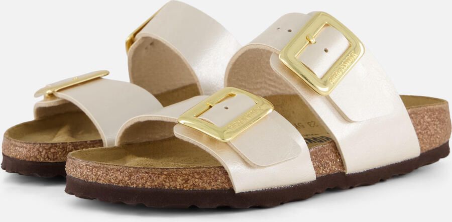 BIRKENSTOCK Slippers Dames Sydney Cushion Buckle Maat: 36 Materiaal: Leatherlook Kleur: Goud - Foto 5