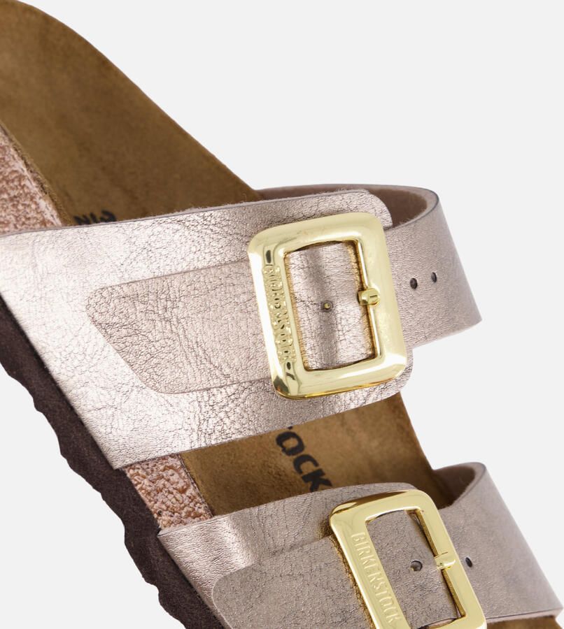 BIRKENSTOCK Slippers Dames Sydney Cushion Buckle Maat: 39 Materiaal: Leer Kleur: Bronskleurig - Foto 6