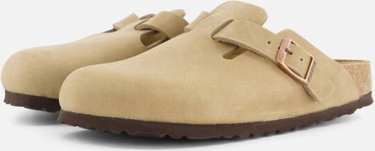 Birkenstock Boston Instappers bruin Leer