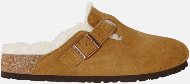 Birkenstock Boston Shearling instappers bruin