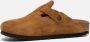 Birkenstock Boston SFB Mink narrow Veloursleder Suede Dames Pantoffels Mink - Thumbnail 2