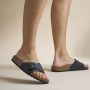 Birkenstock Satin Finish Sandal with Metal Buckle Black Dames - Thumbnail 2