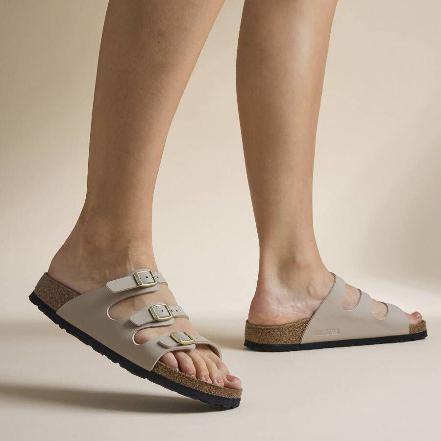 Birkenstock FLORIDA SANDCASTLE BF Dames slippers Wit beige
