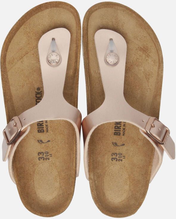 Birkenstock Gizeh Electric Metallic Slippers Brons