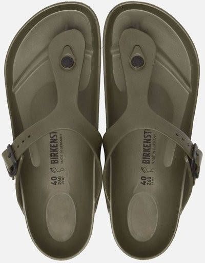 Birkenstock Teenslippers in groen voor Gizeh EVA khaki