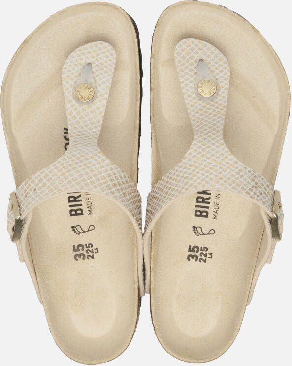 Birkenstock Gizeh slippers wit 211211