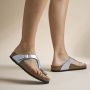 Birkenstock Gizeh Kids Slippers Hologram Silver Regular fit | Zilver | Imitatieleer - Thumbnail 3