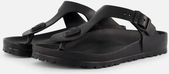 Birkenstock Gizeh Slippers zwart Rubber