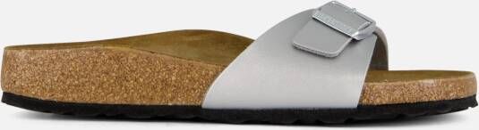 Birkenstock Zilveren Slide Sandalen Madrid Stijl Gray - Foto 10
