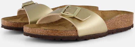 Birkenstock Madrid Slippers goud Imitatieleer