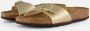 BIRKENSTOCK Slippers Madrid Maat: 36 Materiaal: Leatherlook Kleur: Goud - Thumbnail 3