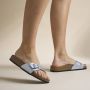Birkenstock Zilveren Slide Sandalen Madrid Stijl Gray - Thumbnail 3