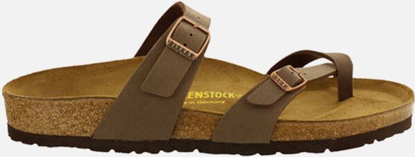Birkenstock Mayari slipper bruin Imitatieleer