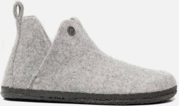 Birkenstock Pantoffels grijs Textiel