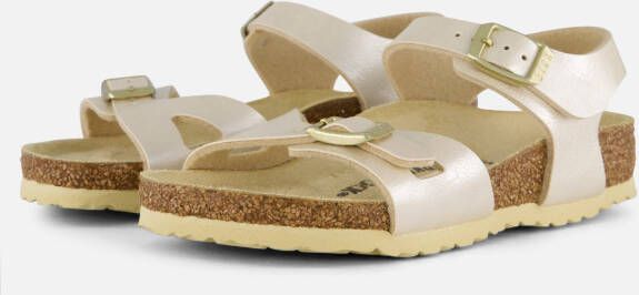 Birkenstock RIO BF PEARL WHITE MeisjesSlippersKinderslippers Wit beige