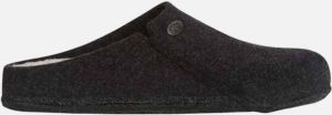 Birkenstock Zermatt regular Filz Shearling Cozy Home Pantoffels Anthraciet