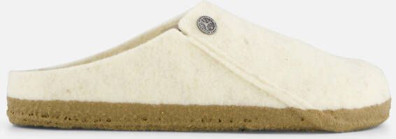 Birkenstock Zermatt Pantoffels beige Textiel