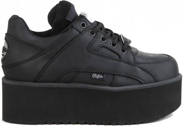 Buffalo Rising Towers sneakers zwart Leer