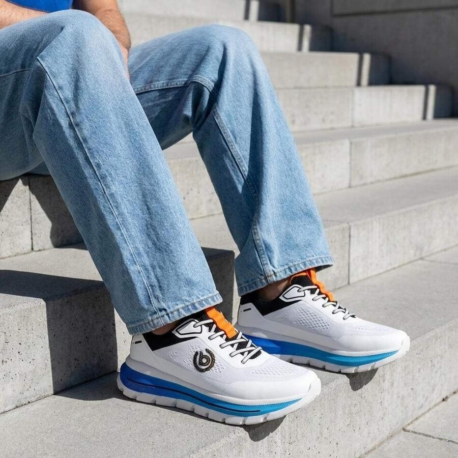 Bugatti Sneakers laag oranje zwart offwhite - Foto 2