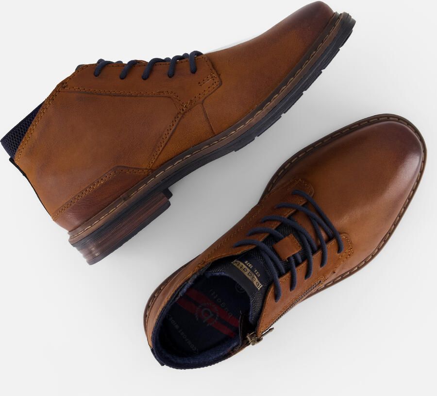 Bugatti Veterschoenen Hoog Veterschoenen Hoog cognac - Foto 5