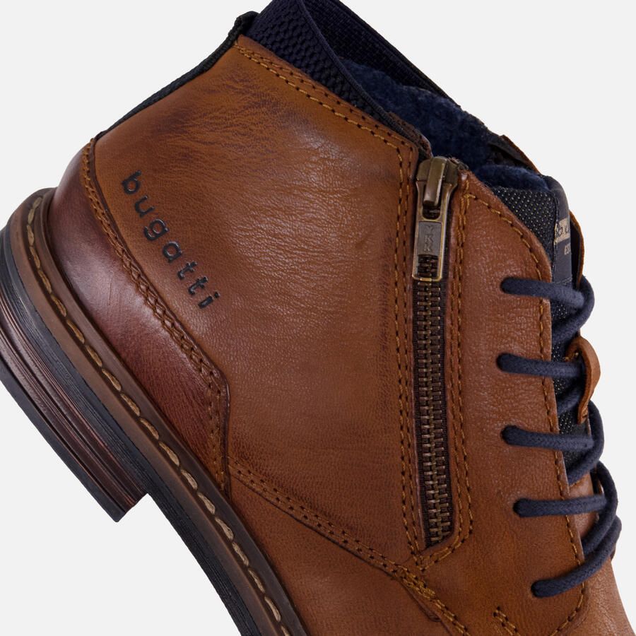Bugatti Veterschoenen Hoog Veterschoenen Hoog cognac - Foto 6