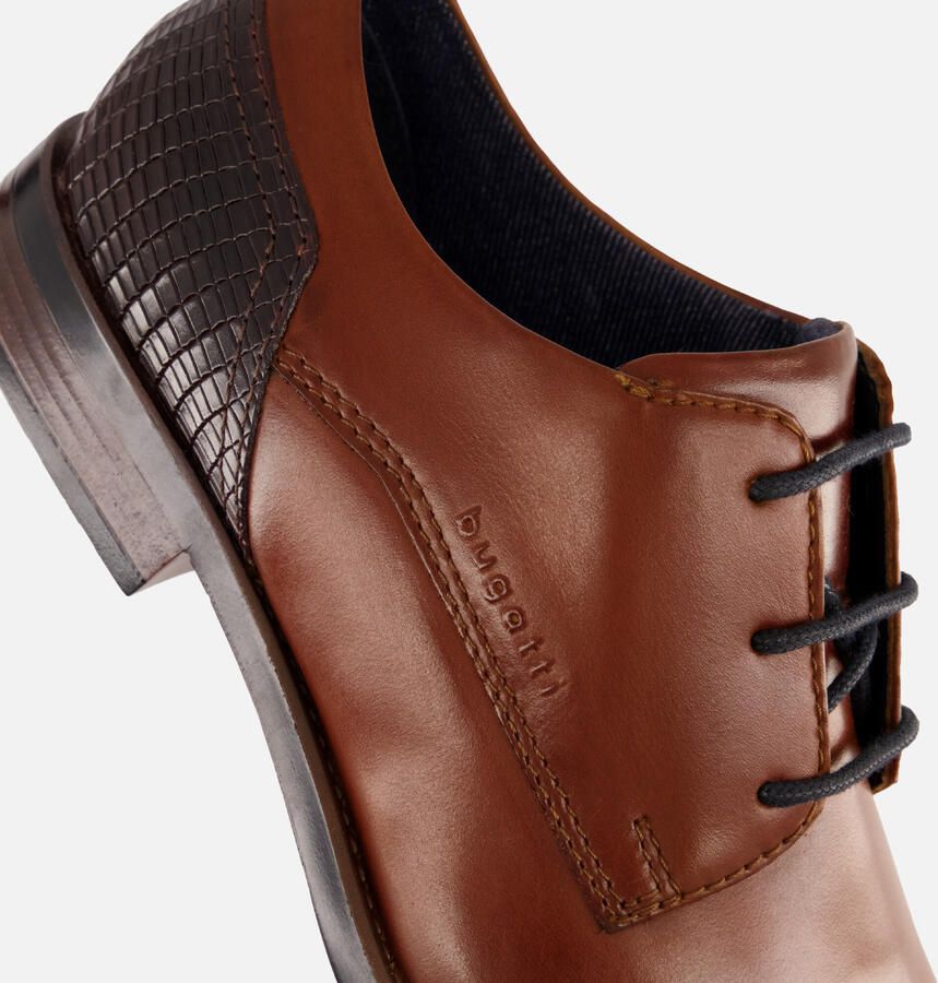 Bugatti Veterschoenen cognac Leer - Foto 4