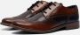 Bugatti Schoenen met perforatie businessmode lage schoen veterschoen in contrastlook - Thumbnail 2
