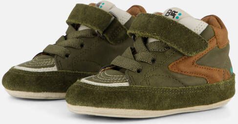 BunniesJR 224526-469 Jongens Babysneakertjes Groen Nubuck Veters
