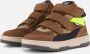 BunniesJR 225991-414 Jongens Hoge Sneakers Bruin Leer Klittenband Met Rits - Thumbnail 2